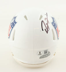 Ray Lewis Baltimore Ravens Signed NFL Logo Speed Mini Helmet (Beckett) (Online Order Only)