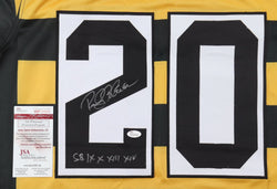 Rocky Bleier Signed Jersey Inscribed "S.B. IX X XIII XIV" (JSA) (Online Order Only)