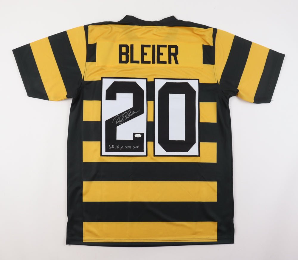 Rocky Bleier Signed Jersey Inscribed "S.B. IX X XIII XIV" (JSA) (Online Order Only)