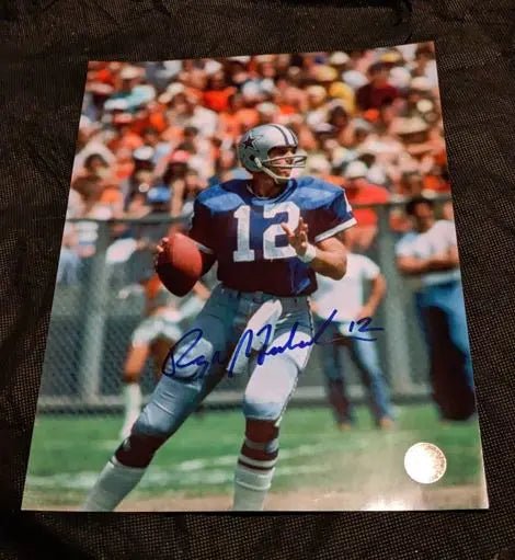 Roger Staubach Signed 8.5x11 Photo with coa 125688 (Online Order Only)
