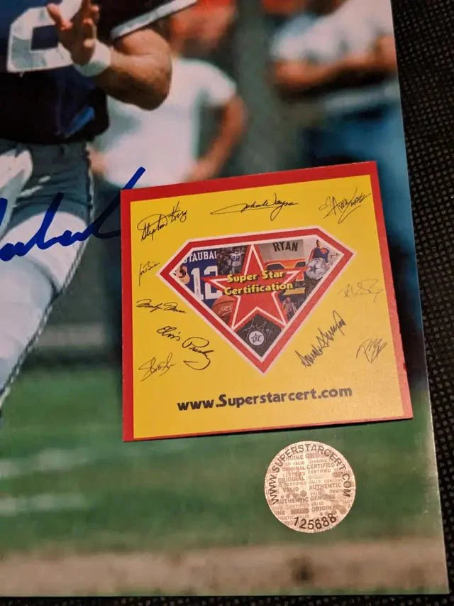 Roger Staubach Signed 8.5x11 Photo with coa 125688 (Online Order Only)