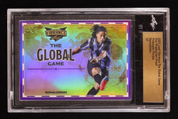 Ronaldinho 2022 Leaf Vibrance The Global Game Pre-Production Proof Prismatic Purple #1/1 (Leaf) (Online Order Only)