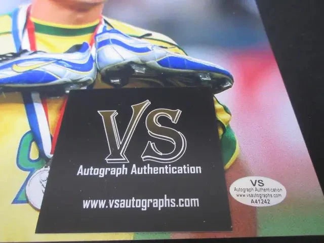 Ronaldo Nazario Brazil Team Signed Autographed 8x10 FIFA World Cup Photo VSA COA (Online Order Only)