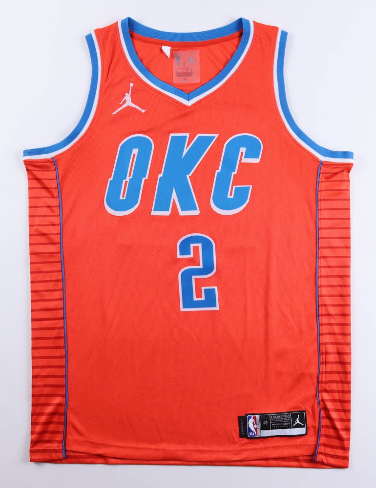 Shai Gilgeous-Alexander Signed Jersey (JSA) Oklahoma City Thunder (Online Order Only)
