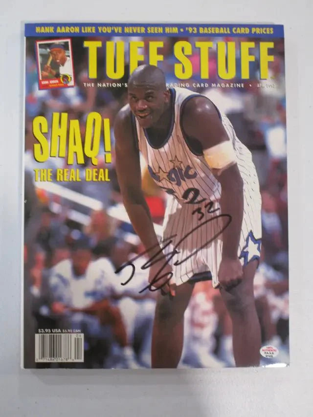 Shaquille O'Neal of the Orlando Magic signed autographed magazine PAAS COA 425 (Online Order Only)