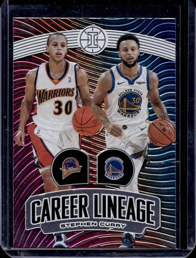 Stephen Curry 2019-20 panini illusions career lineage insert (Online Order Only)