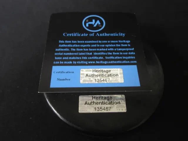 Steven Stamkos Signed Hockey Puck Heritage COA 135467 (Online Order Only)
