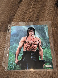 Sylvester Stallone John Rambo Signed 8x10 Photo EUA COA 137490 (Online Order Only)