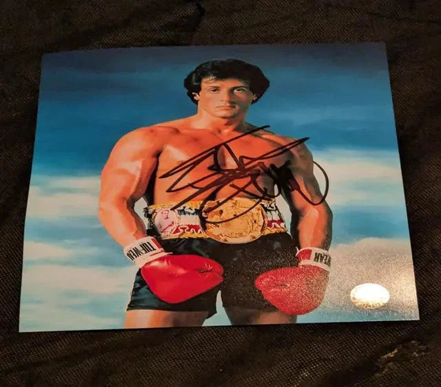 Sylvester Stallone Rocky  Signed 8x10 Photo C COA 126372 (Online Order Only)