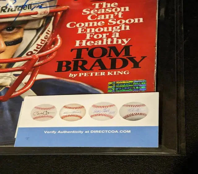 A Tom Brady Autographed sports illustrated magazine with COA (Online Order Only)