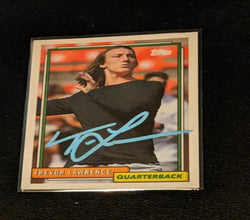A Trevor Lawrence autographed card w/ COA (Online Order Only)
