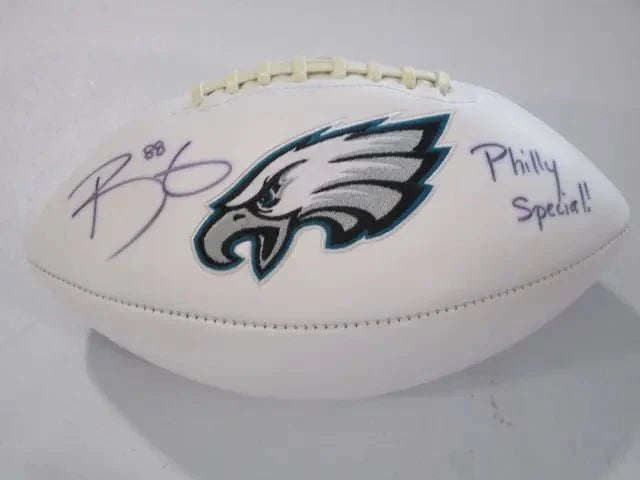 Trey Burton of the Philadelphia Eagles signed autographed logo football JSA COA 509 (Online Order Only)