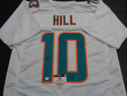 Tyreek Hill Miami Dolphins Autographed Custom Football Jersey GA coa (Online Order Only)