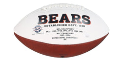 Velus Jones Jr. Signed Bears Logo Football Inscribed "Bear Down" (JSA) (Online Order Only)