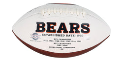 Velus Jones Jr. Signed Bears Logo Football Inscribed "Bear Down" (JSA) (Online Order Only)