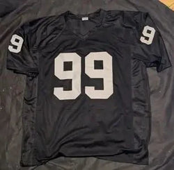 Warren Sapp Signed Autographed Black Custom Jersey With Fivestar Grading COA (Online Order Only)