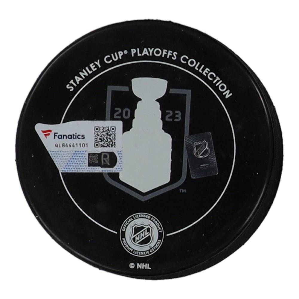 William Karlsson Signed Golden Knights 2023 Stanley Cup Champions Logo Hockey Puck (Fanatics) (Online Order Only)