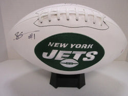 Sauce Gardner of the NY Jets signed autographed logo football PAAS COA 737 (Online Order Only)