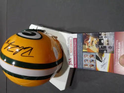 Robert Tonyan Green Bay Packers Autographed Riddell Mini Helmet JSA W coa (Online Order Only)
