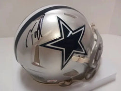 Tony Pollard of the Dallas Cowboys signed autographed mini football helmet PAAS COA 867 (Online Order Only)