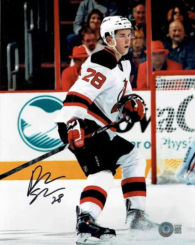 Damon Severson New Jersey Devils Autographed 8x10 Photo Beckett Holo (Online Order Only)