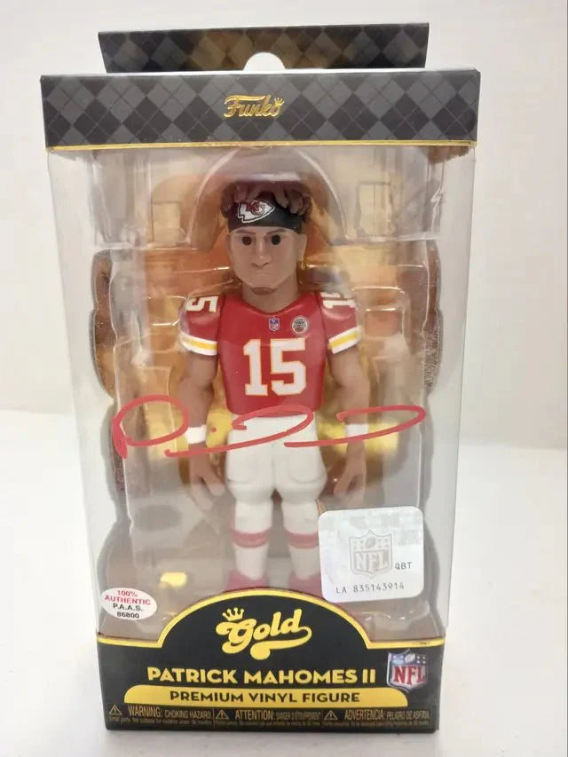 Patrick Mahomes II of the KC Chiefs signed autographed Funko Pop Premium Figure PAAS COA 800 (Online Order Only)