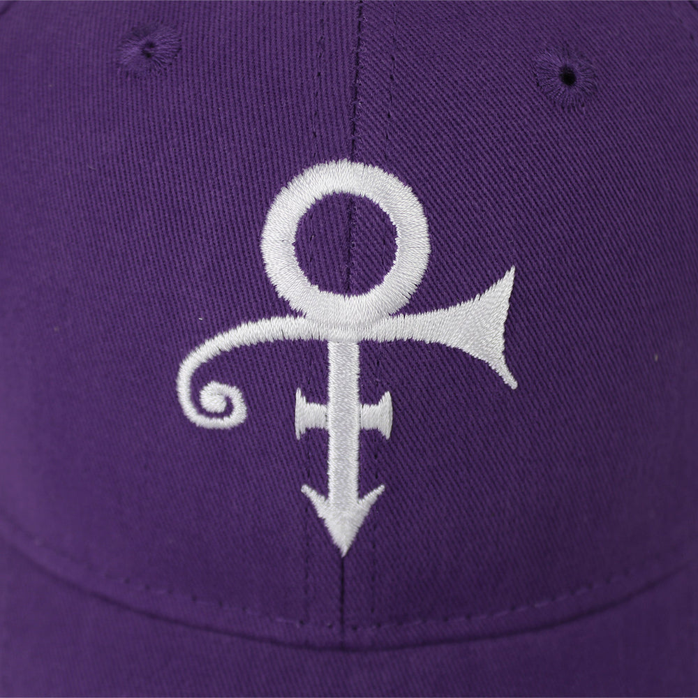Prince Embroidered White Symbol Snapback Hat (ONLINE ORDER ONLY)