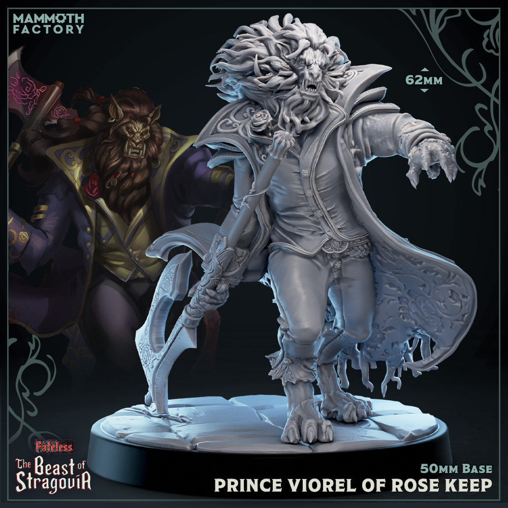 Prince Viorel of Rose Keep (Male Beast Noble) (Online Only)