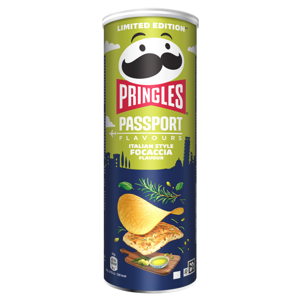 Pringles Passport: Italian Style Focaccia (100g) (UK) (ONLINE ORDER ONLY)