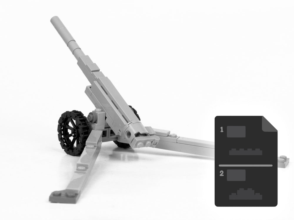 155mm French Howitzer - Instructions Only (ONLINE ORDER ONLY)