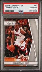 2010 PANINI PRESTIGE DWYANE WADE  #57 - PSA 10 (Online Order Only)