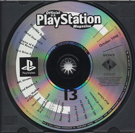Playstation Magazine October 1998 Demo Disc (Playstation) (ONLINE ORDER ONLY)