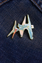 Pteranodon Enamel Pin (Pteranodon longiceps)