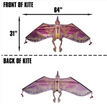 65 Inches Wide Nylon Pterodactyl Kite (ONLINE ORDER ONLY)