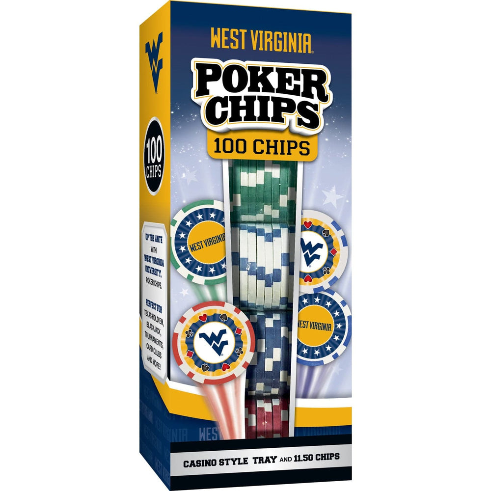 West Virginia Mountaineers 100 Piece Poker Chips (ONLINE ORDER ONLY)