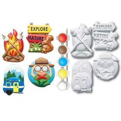 Jr. Ranger - 6-Pack Plaster Magnets Paint Kit