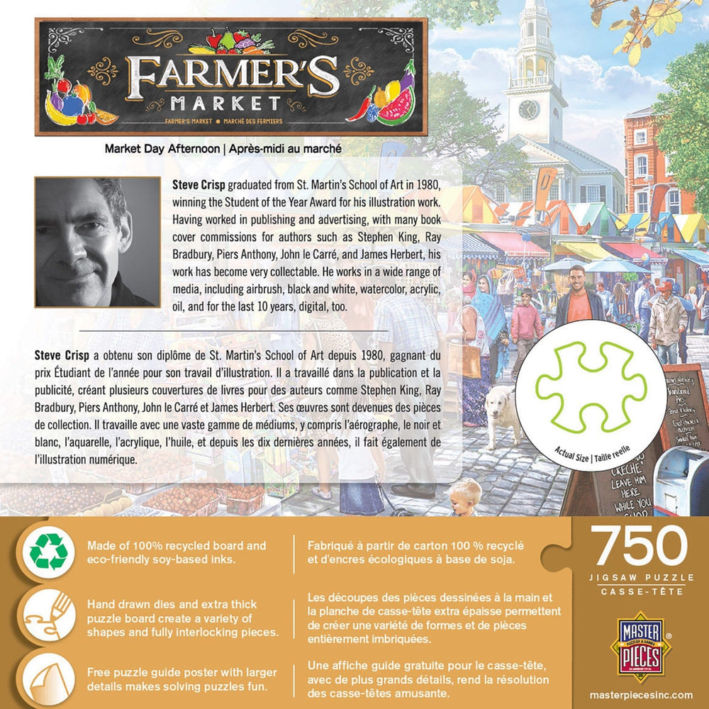 Farmer's Market - Market Day Afternoon 750 Piece Jigsaw Puzzle (ONLINE ORDER ONLY)