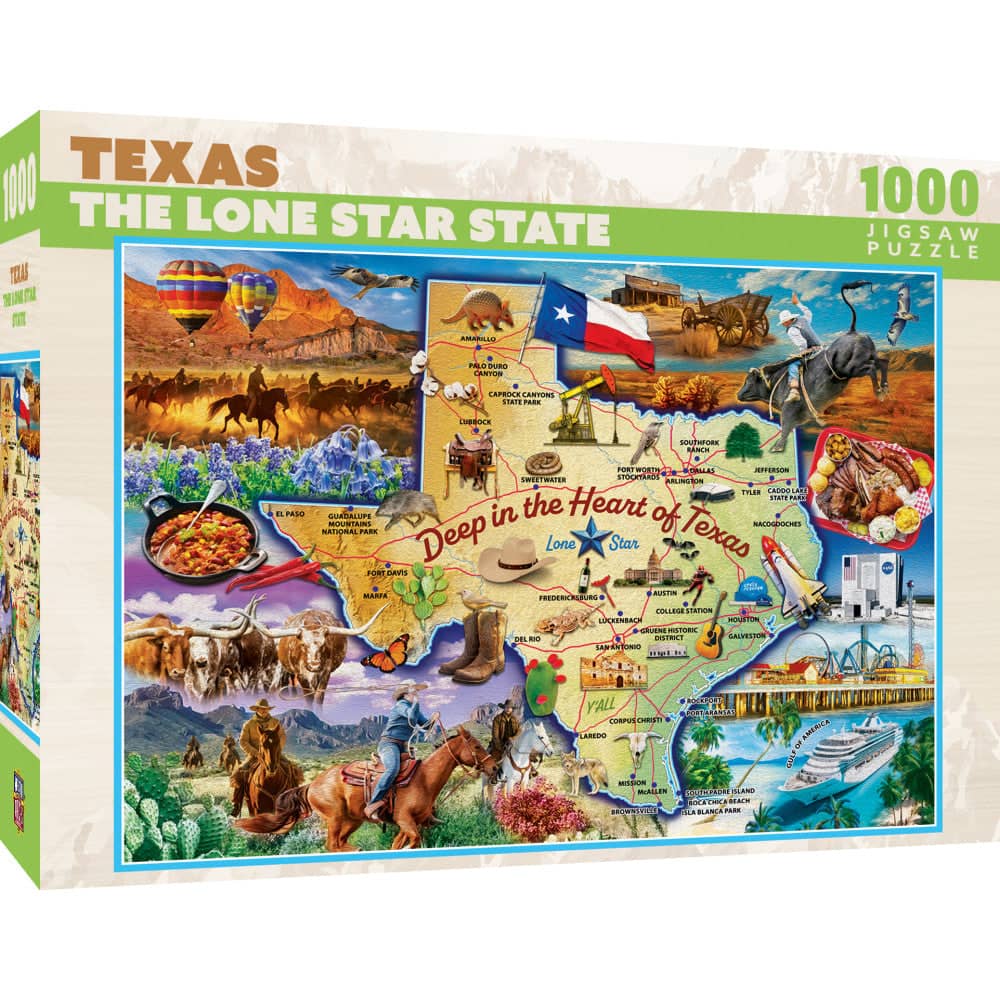 Texas - The Lone Star State 1000 Piece Jigsaw Puzzle