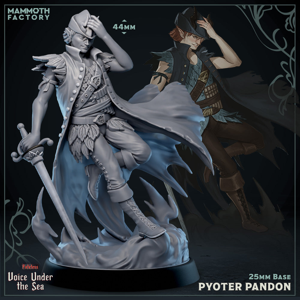 Pyotr Pandon, Prince of the Neverisles (Male Fey Rogue Pirate) (Online Order Only)