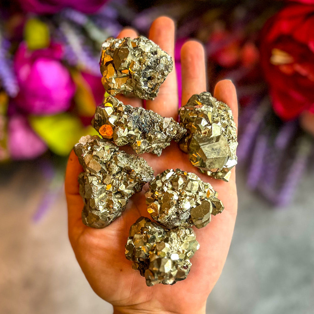 Pyrite Clusters from Peru, Raw Pyrite Specimens (ONLINE ORDER ONLY)