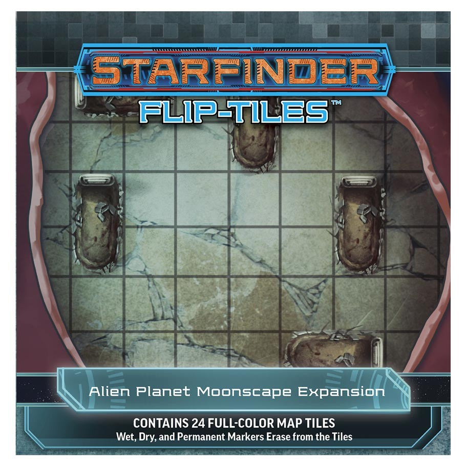 Starfinder: Flip-Tiles - Alien Planet Moonscape Expansion (ONLINE ORDER ONLY)