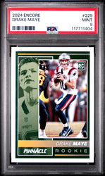 Graded 2024 Panini Encore Drake Maye #229 Rookie RC Football Card PSA 9 Mint (ONLINE ORDER ONLY)