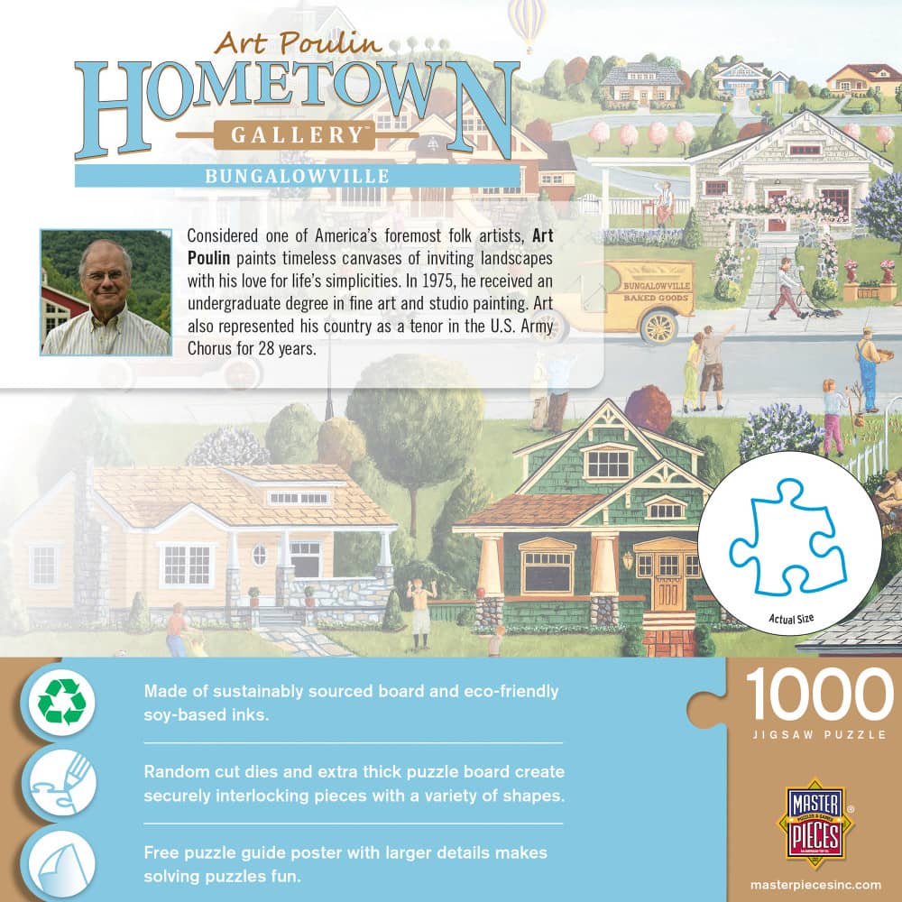 Hometown Gallery - Bungalowville 1000 Piece Jigsaw Puzzle