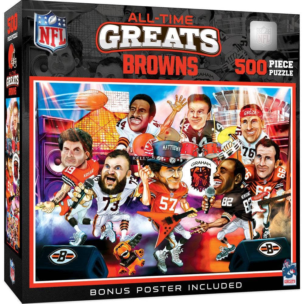 Cleveland Browns - All-Time Greats 500 Piece Jigsaw Puzzle
