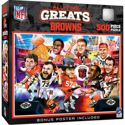 Cleveland Browns - All-Time Greats 500 Piece Jigsaw Puzzle