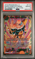 2019 DRAGON BALL SUPER NAPPA,VEGETA'S UNDRG. #P-131 - PSA 10 (Online Order Only)