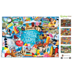 Greetings From the Beach - 500 Piece Jigsaw Puzzle