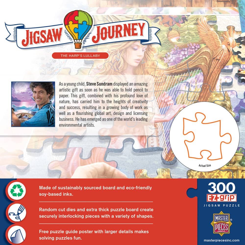 Jigsaw Journey - The Harp's Lullaby 300 Piece EZ Grip Jigsaw Puzzle
