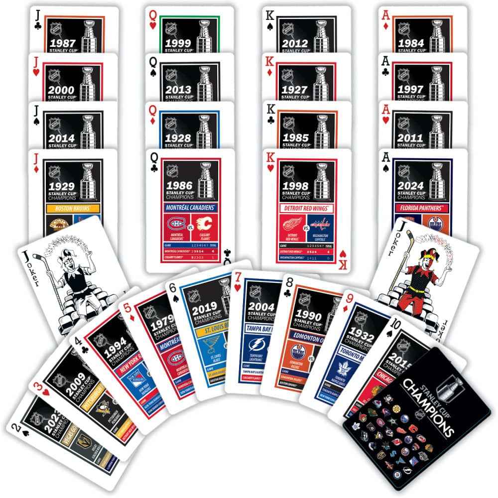 NHL Stanley Cup Playing Cards - 54 Card Deck