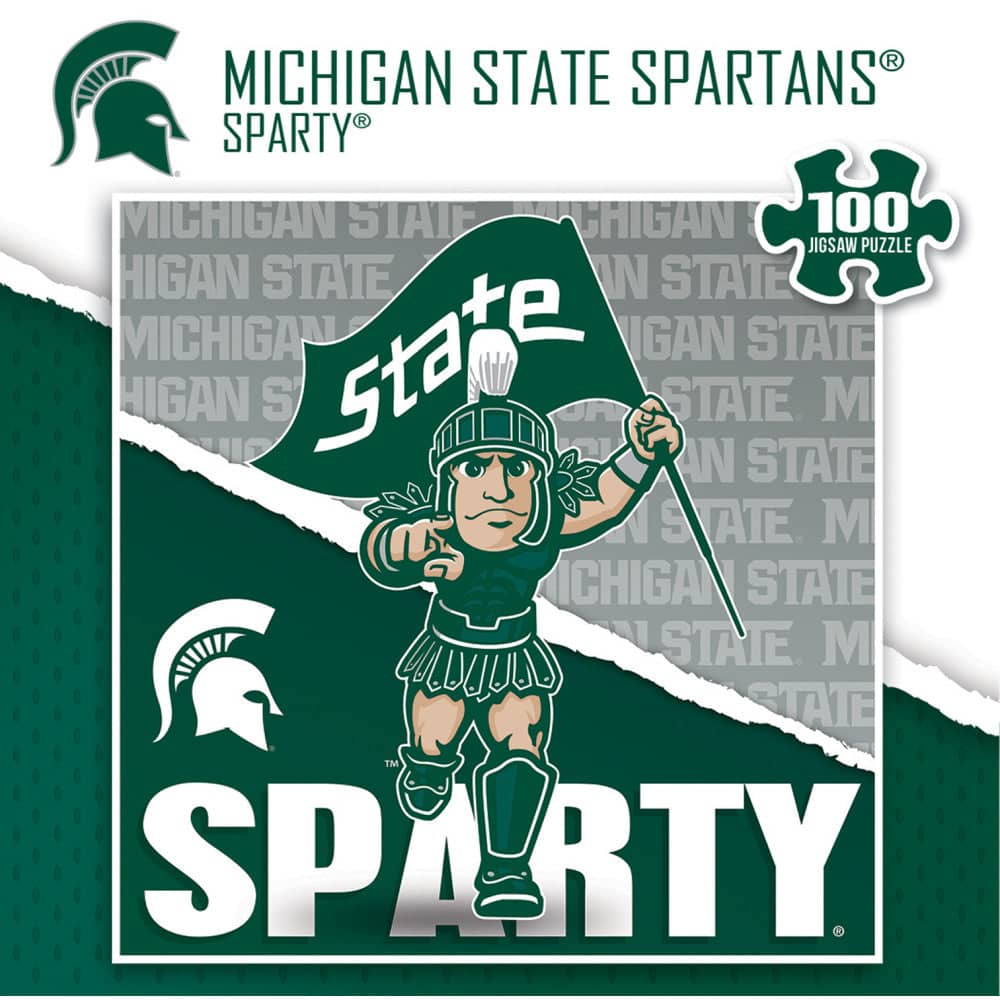 Michigan State Spartans - NCAA Mascot 100 Piece Jigsaw Puzzle